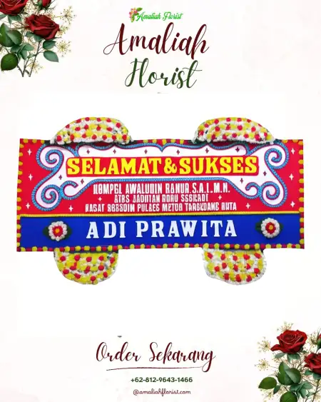 Papan Bunga Ucapan Selamat Tegal Ratu